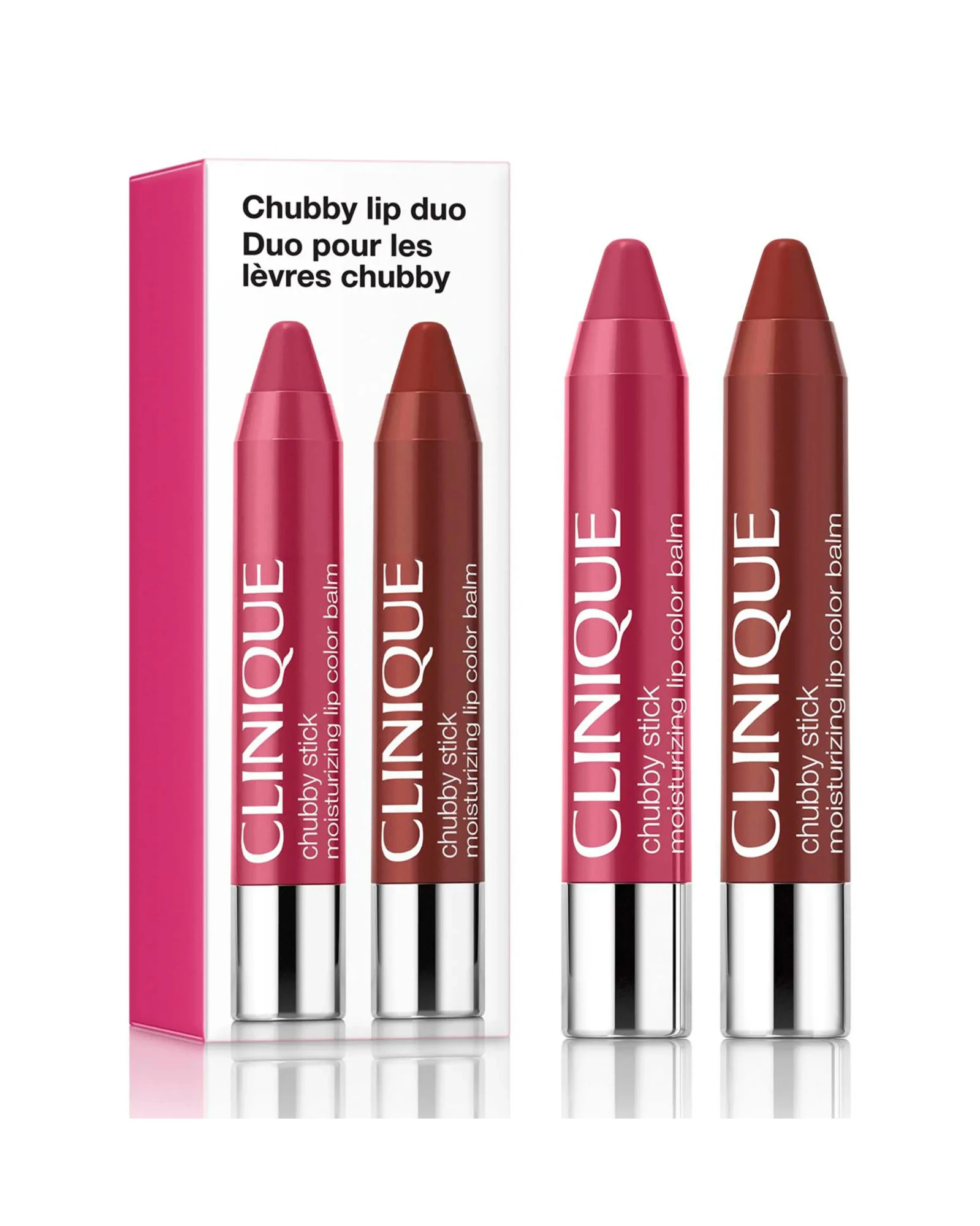 Chubby Stick Moisturizing Lip Colour Balm Duo