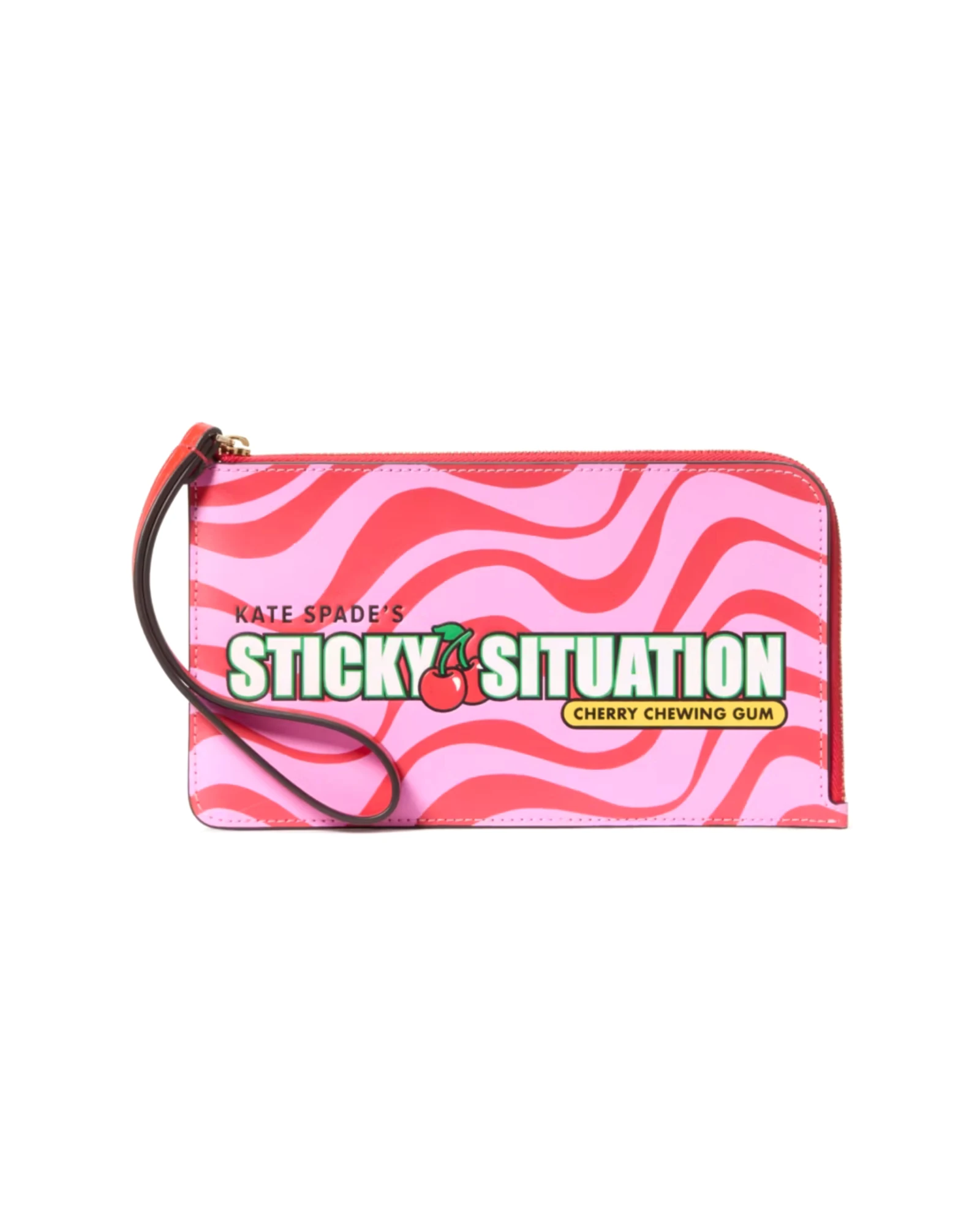 Bubble Gum Medium L-Zip Wristlet