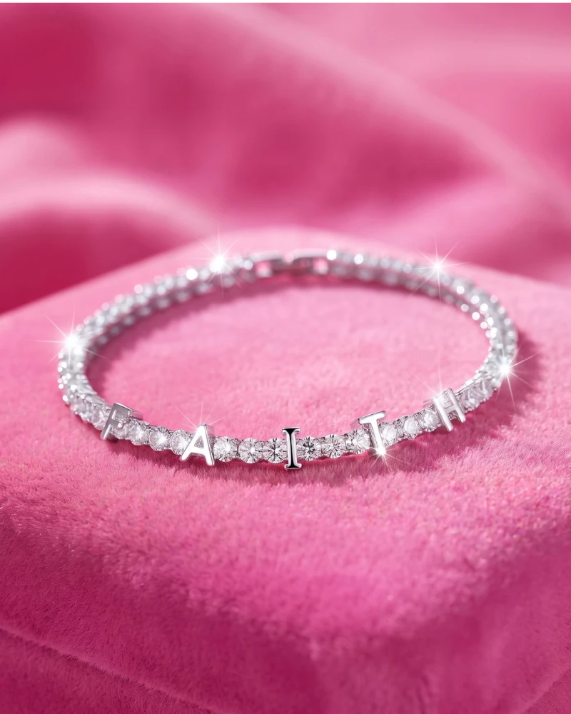 Tennis Bracelet and Earrings Set